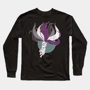 Asexual Pride Kitsune Long Sleeve T-Shirt